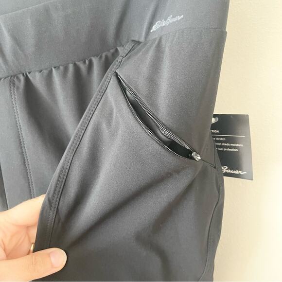 Eddie Bauer Incline Utility Pants Women’s size 14 Black Elastic Waistband - Picture 3 of 9